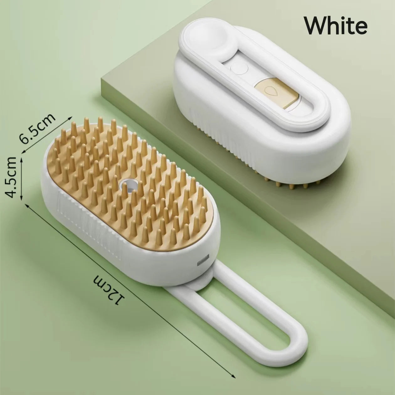 Electric Pet Cleaning Brush with Steam Spray & Massage