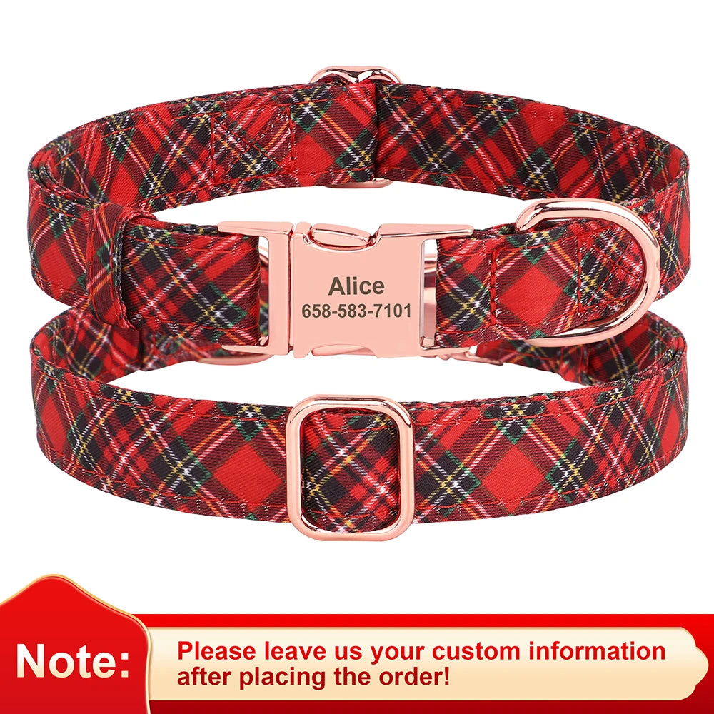 Custom Christmas Dog Collar