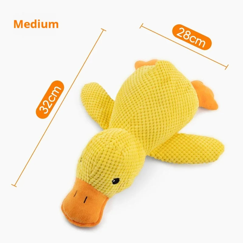 Plush Companion Duck Toy for Dogs - Sound & Comfort