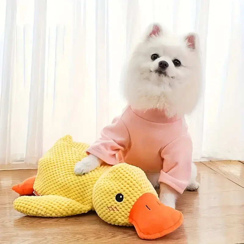 Plush Companion Duck Toy for Dogs - Sound & Comfort
