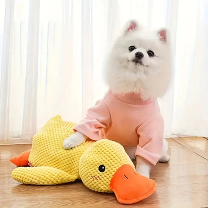 Plush Companion Duck Toy for Dogs - Sound & Comfort
