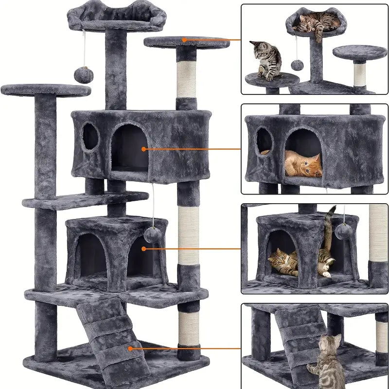 Ultimate Cat Tower Condo with Scratching Posts