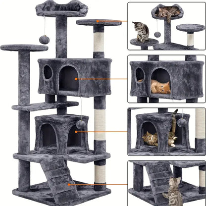 Ultimate Cat Tower Condo with Scratching Posts