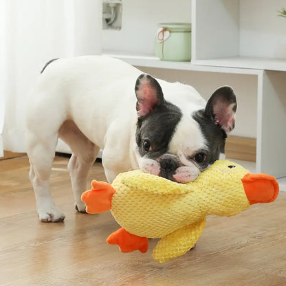 Plush Companion Duck Toy for Dogs - Sound & Comfort