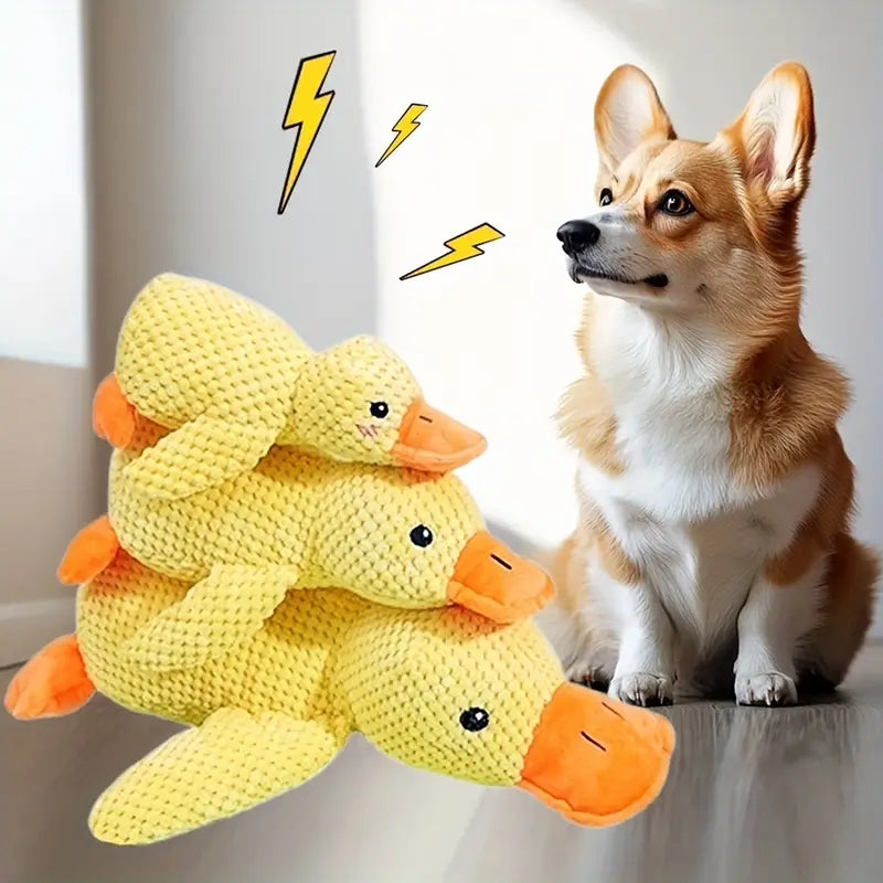 Plush Companion Duck Toy for Dogs - Sound & Comfort