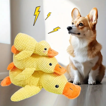Plush Companion Duck Toy for Dogs - Sound & Comfort