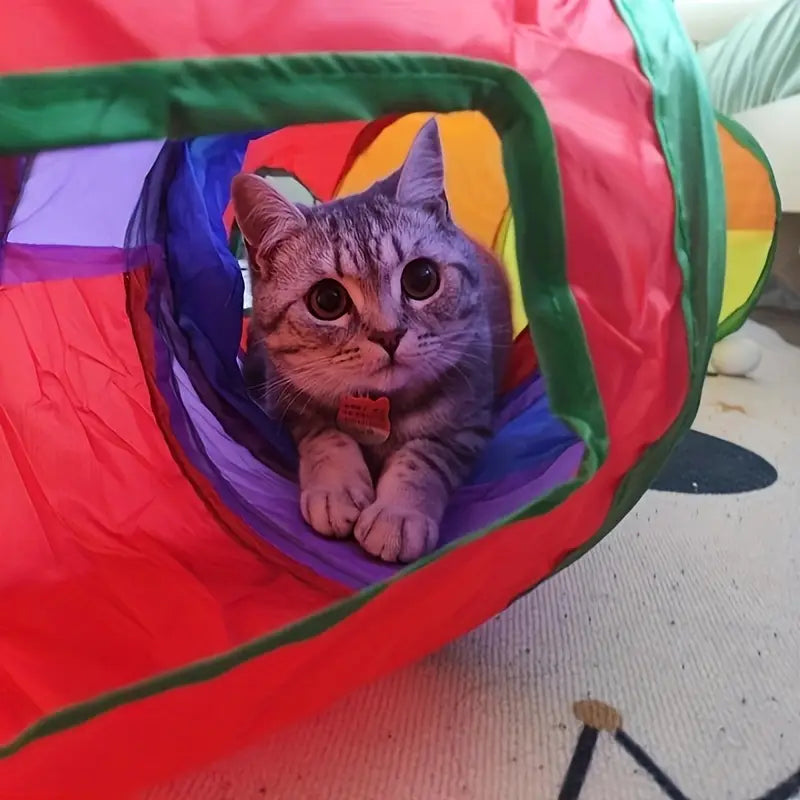 Interactive Cat Play Tunnel - Portable & Collapsible Fun