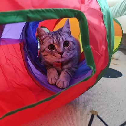 Interactive Cat Play Tunnel - Portable & Collapsible Fun