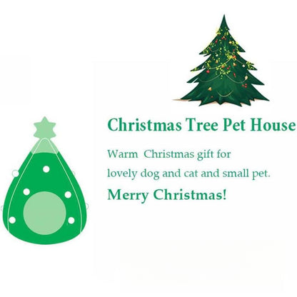 Christmas Tree Cat Bed