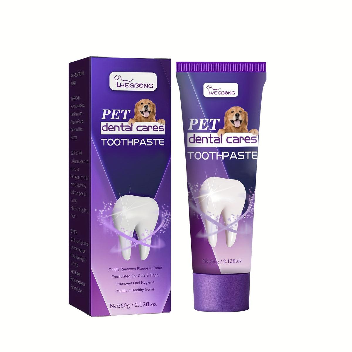 Pet Toothpaste - Dental Hygiene Kit For Cleaning Mouth, Odor, Tartar & Gum Care