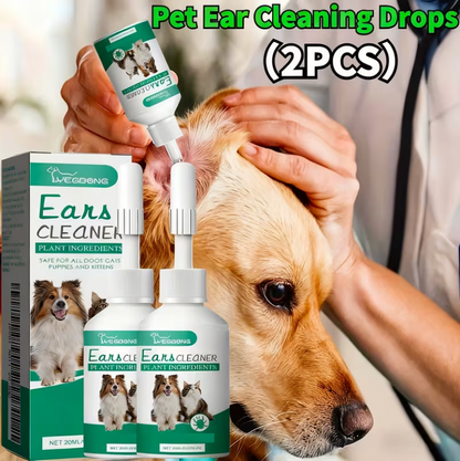 Pet Ear Cleaning Solution for Cats & Dogs - 2 Pack
