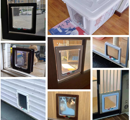 Smart Cat Flap & Dog Door (4-Way Locking)