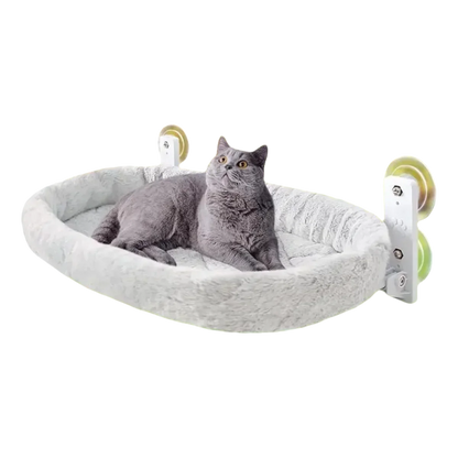 Foldable Cordless Cat Window Hammock Bed with Reversible Cover