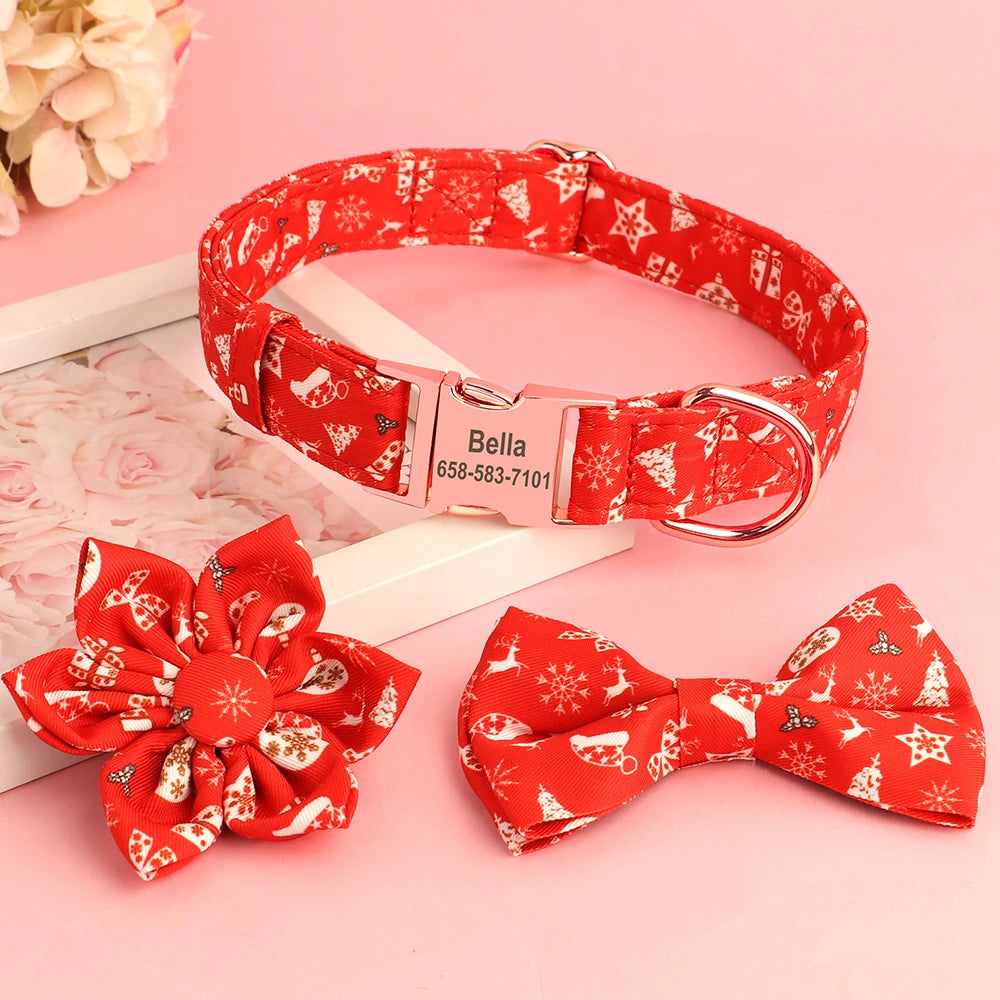 Custom Christmas Dog Collar