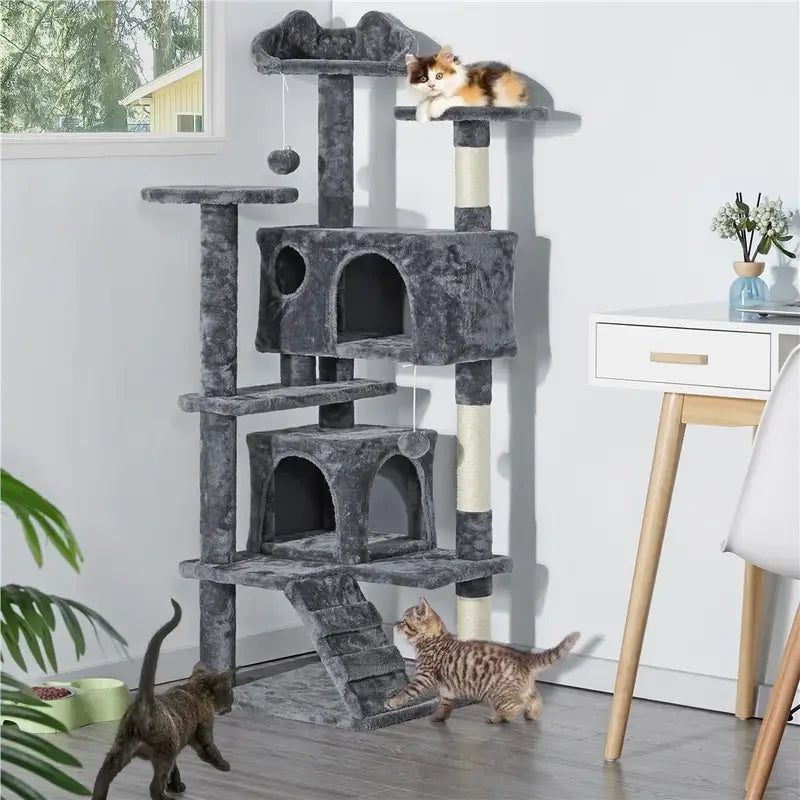 Ultimate Cat Tower Condo with Scratching Posts