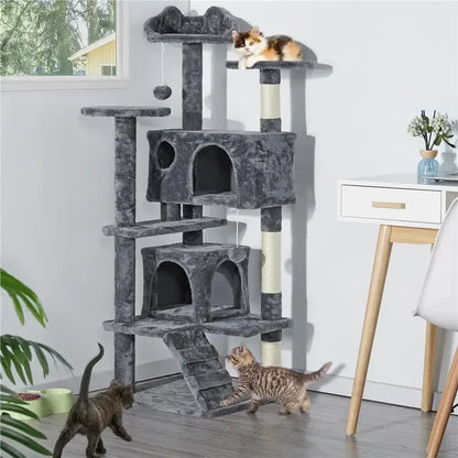 Ultimate Cat Tower Condo with Scratching Posts