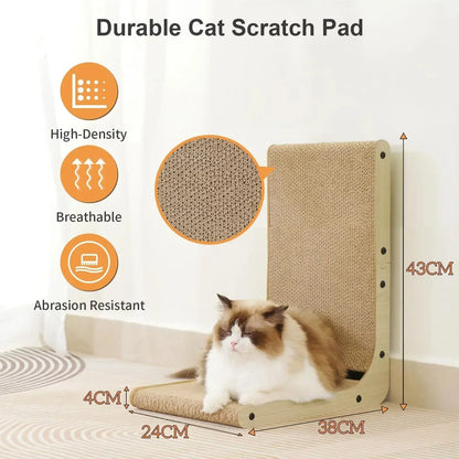 Wear-resistant Vertical Cat Scratching Post with Toy