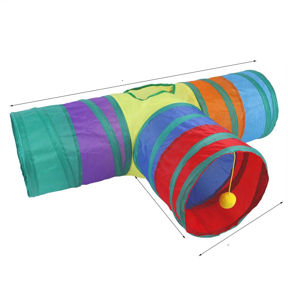 Interactive Cat Play Tunnel - Portable & Collapsible Fun