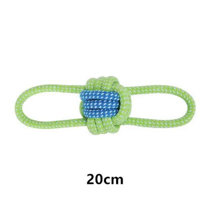 Interactive Cotton Rope Dog Toys - Fun & Dental Care