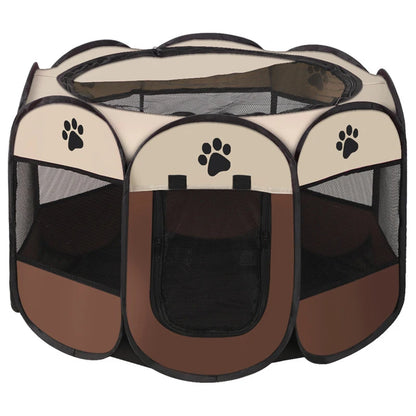 Portable Octagonal Pet Playpen with Breathable Mesh