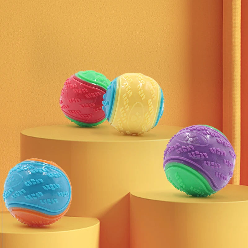 Interactive Squeaky Dog Ball for Teeth Cleaning