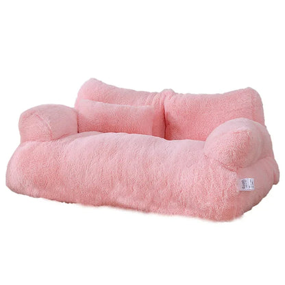 Cozy Plush Cat Sofa Bed - Warmth & Comfort