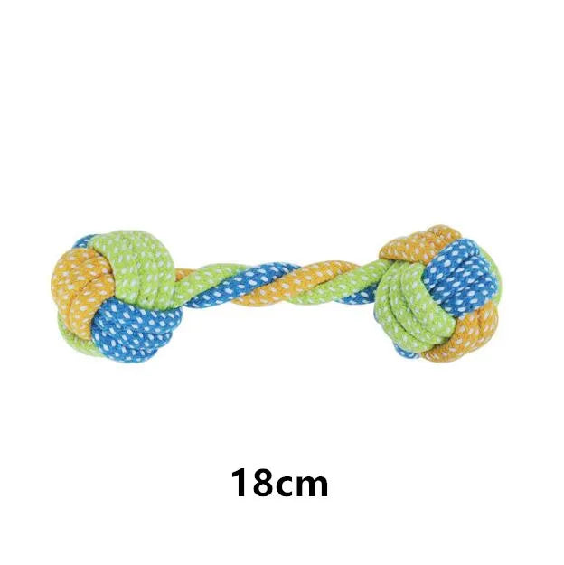 Interactive Cotton Rope Dog Toys - Fun & Dental Care