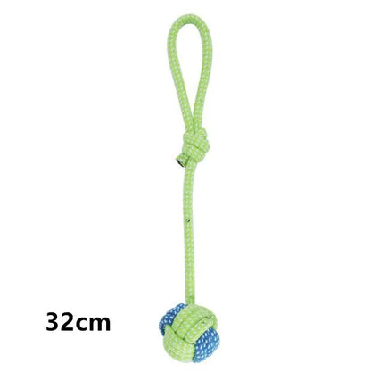 Interactive Cotton Rope Dog Toys - Fun & Dental Care