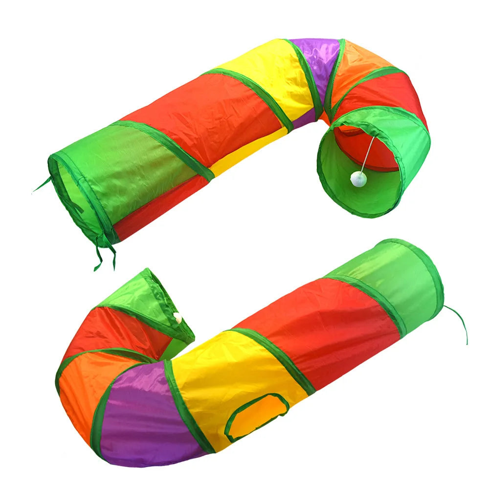 Interactive Cat Play Tunnel - Portable & Collapsible Fun