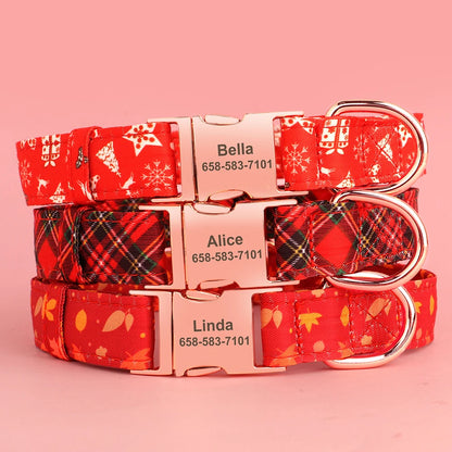 Custom Christmas Dog Collar