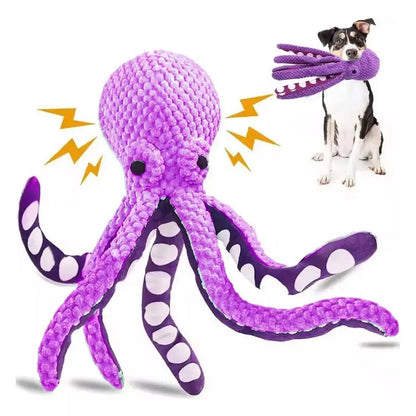 Interactive Octopus Plush Chew Toy for Dogs