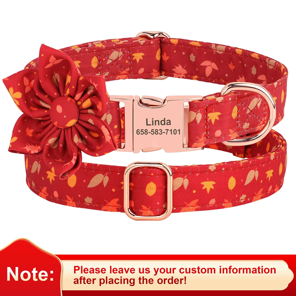 Custom Christmas Dog Collar