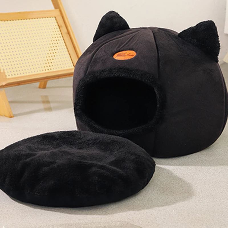 Cozy  Cat Cave Bed - Warm Pet Nest