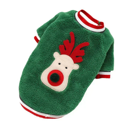 Festive Christmas Dog Clothes - Cozy Winter Hoodies