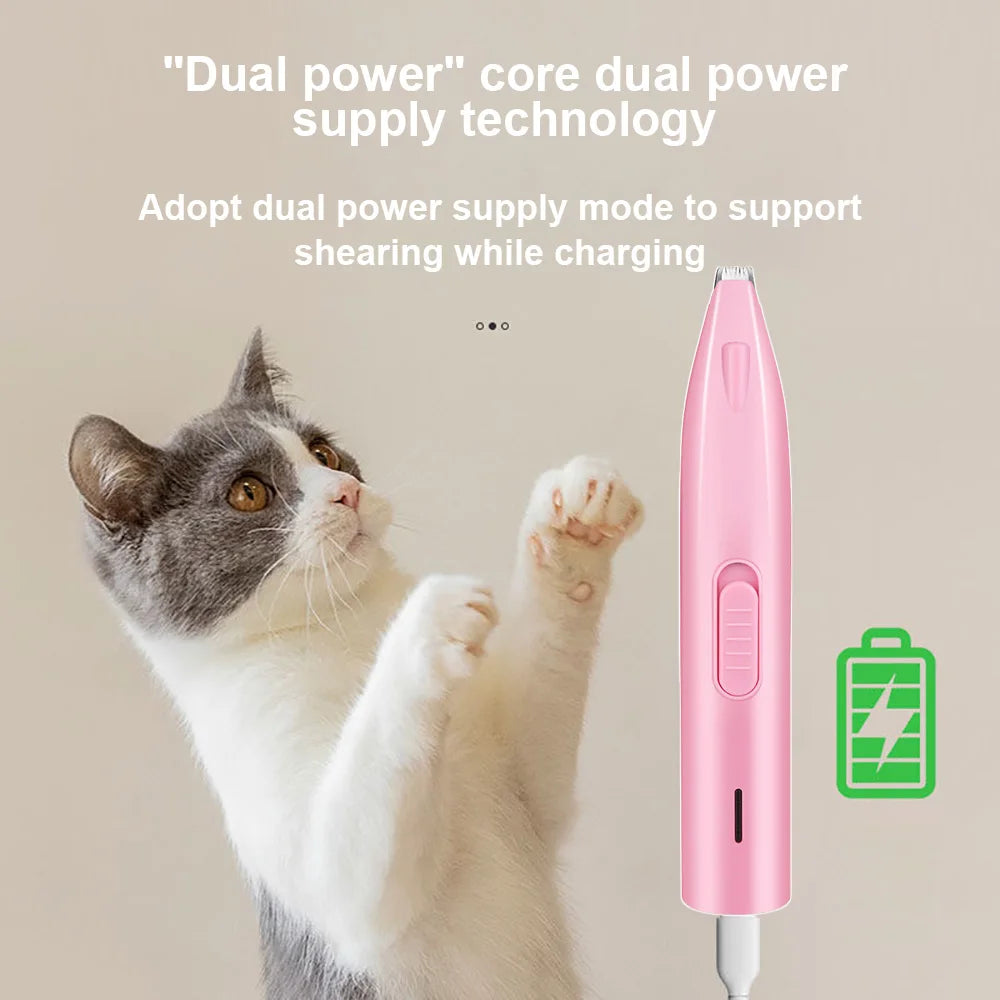 Professional Pet Hair Trimmer with LED Light
