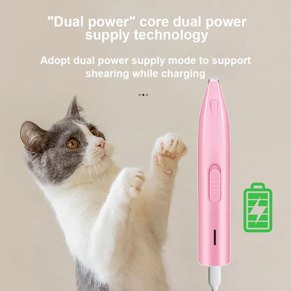 Professional Pet Hair Trimmer with LED Light