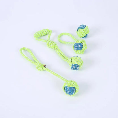 Interactive Cotton Rope Dog Toys - Fun & Dental Care