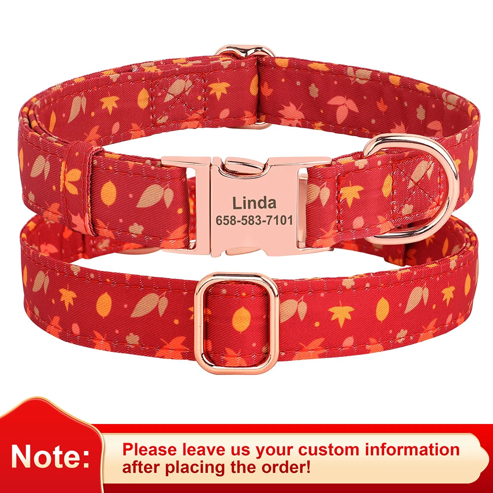 Custom Christmas Dog Collar