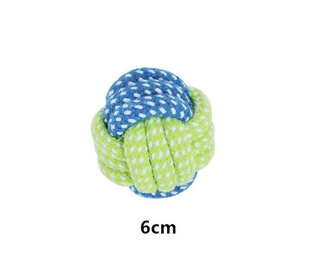Interactive Cotton Rope Dog Toys - Fun & Dental Care