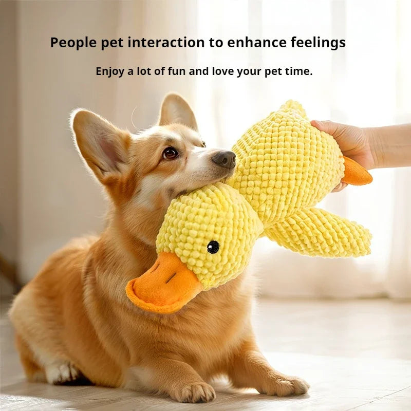 Plush Companion Duck Toy for Dogs - Sound & Comfort