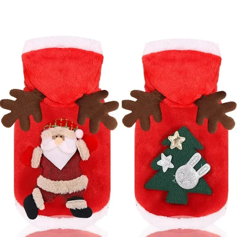 Festive Christmas Dog Clothes - Cozy Winter Hoodies