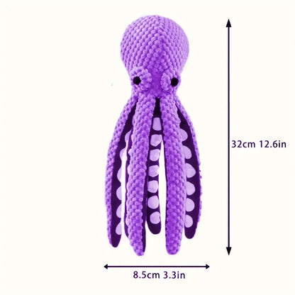 Interactive Octopus Plush Chew Toy for Dogs
