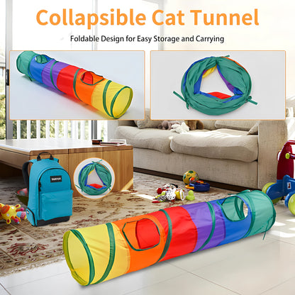 Interactive Cat Play Tunnel - Portable & Collapsible Fun