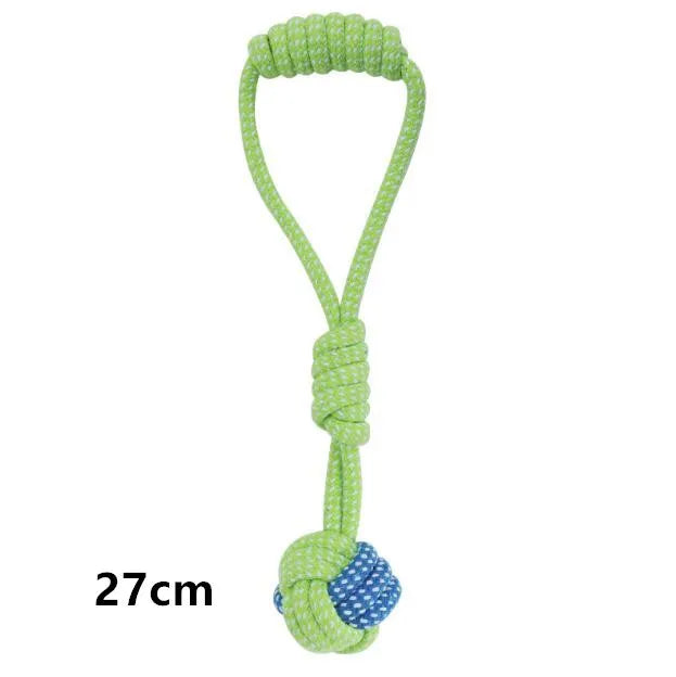 Interactive Cotton Rope Dog Toys - Fun & Dental Care