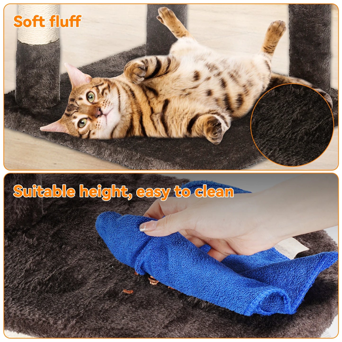 Ultimate Multi-Level Cat Tree with Scratching Posts