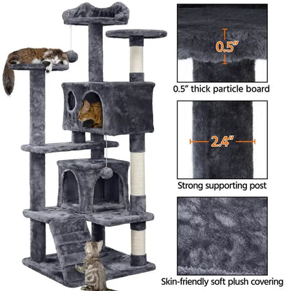 Ultimate Cat Tower Condo with Scratching Posts