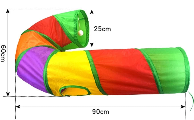 Interactive Cat Play Tunnel - Portable & Collapsible Fun