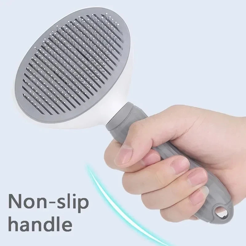 Self-Cleaning Pet Hair Remover Brush for Dogs & Cats
