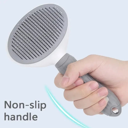 Self-Cleaning Pet Hair Remover Brush for Dogs & Cats