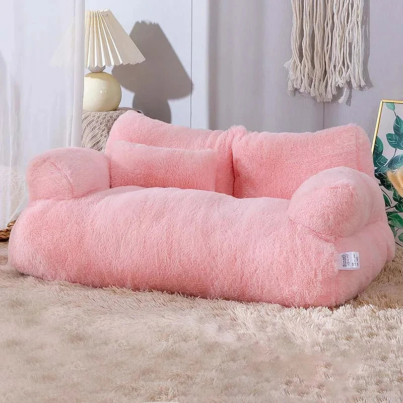 Cozy Plush Cat Sofa Bed - Warmth & Comfort
